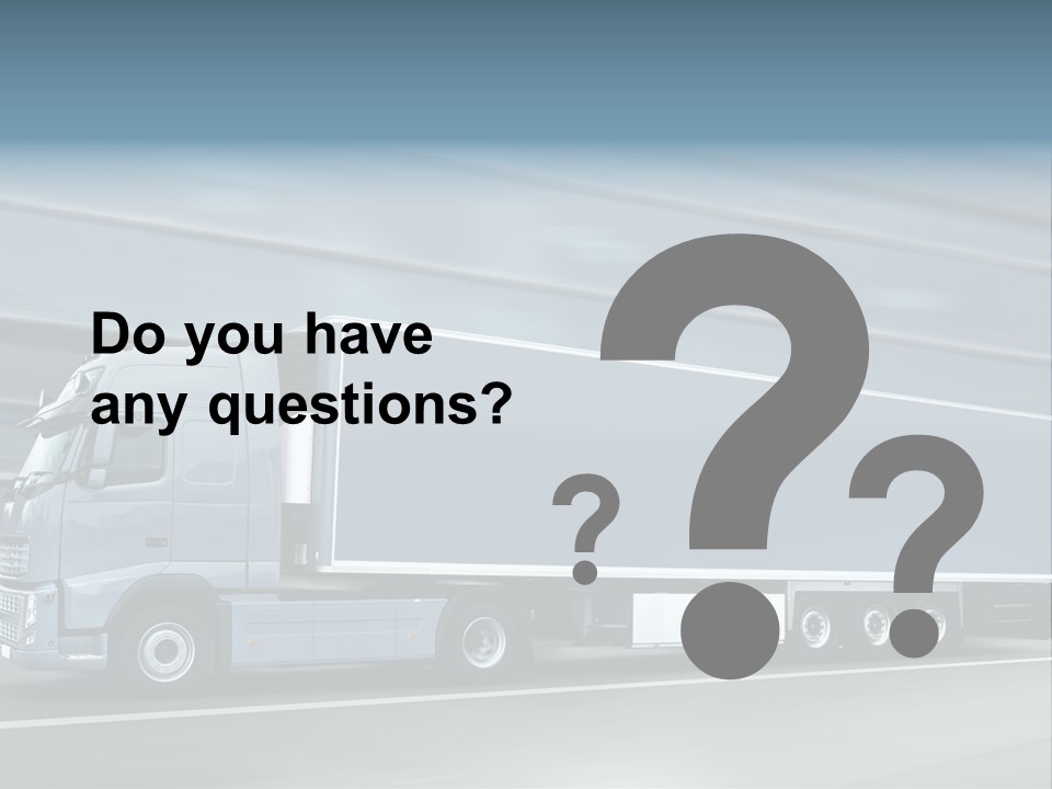 Trailer Trucking Warehouse PowerPoint Template