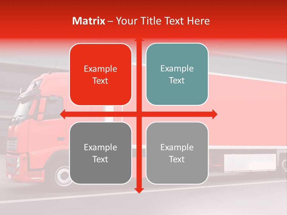 Semi Speed Transporter PowerPoint Template