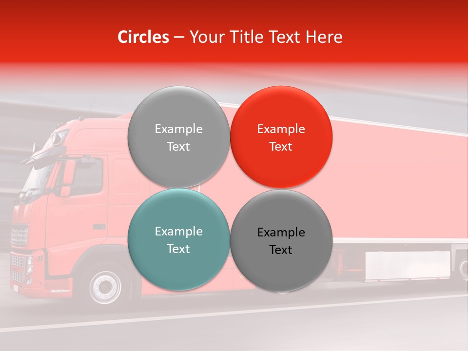 Semi Speed Transporter PowerPoint Template