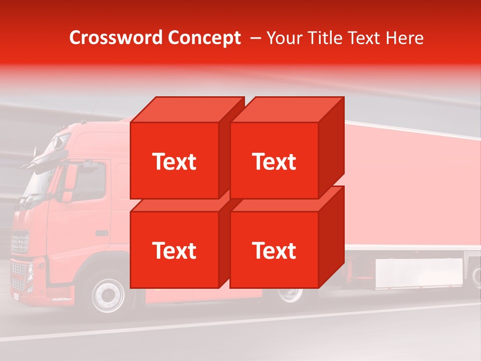 Semi Speed Transporter PowerPoint Template
