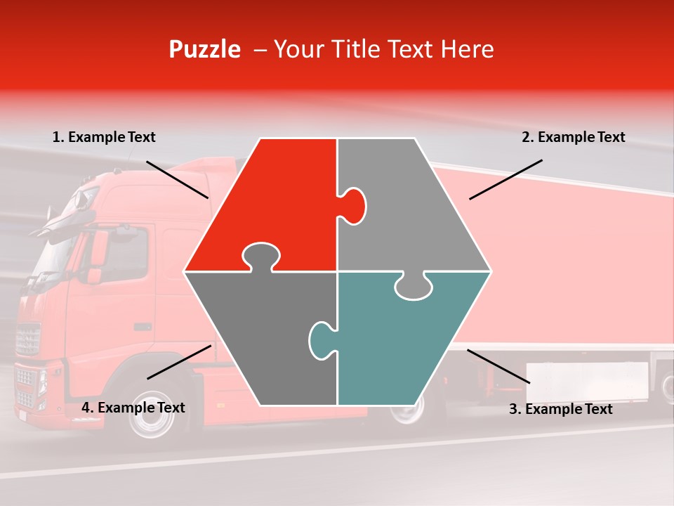 Semi Speed Transporter PowerPoint Template