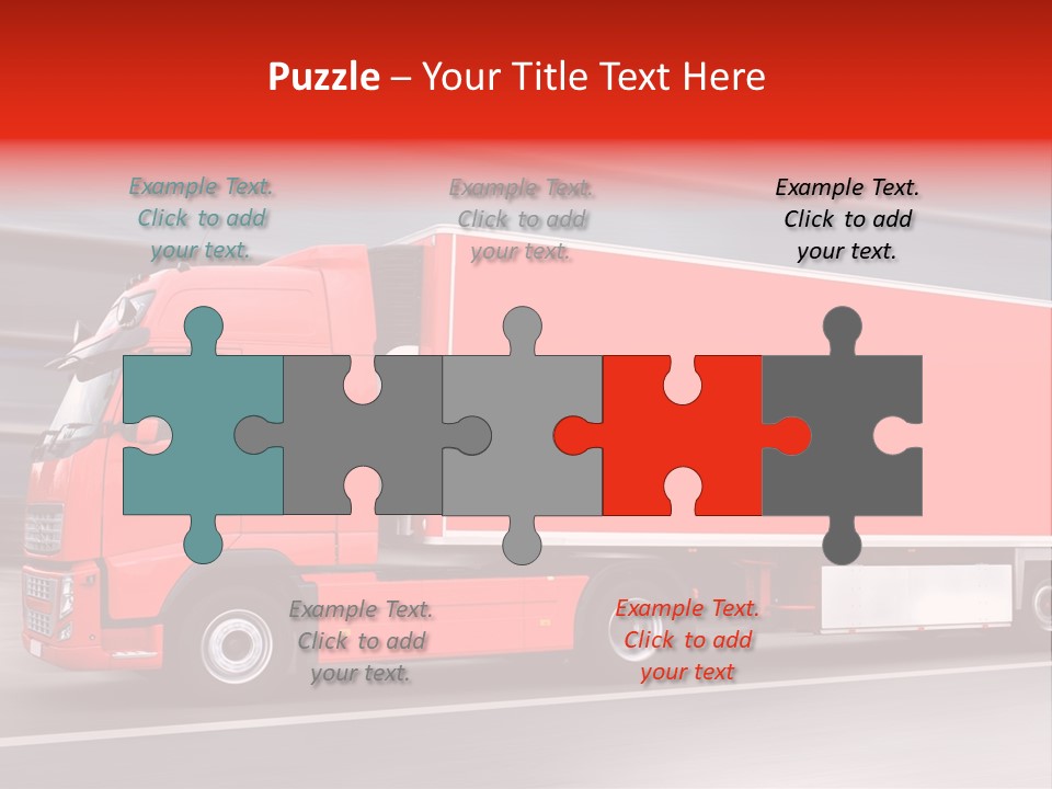 Semi Speed Transporter PowerPoint Template