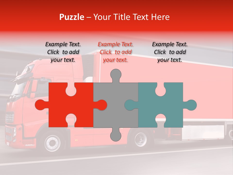 Semi Speed Transporter PowerPoint Template