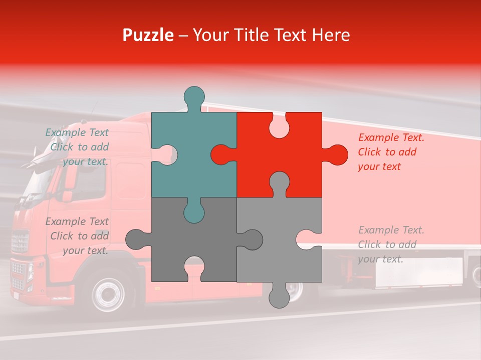 Semi Speed Transporter PowerPoint Template