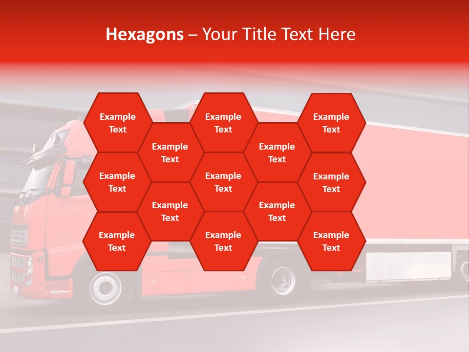 Semi Speed Transporter PowerPoint Template