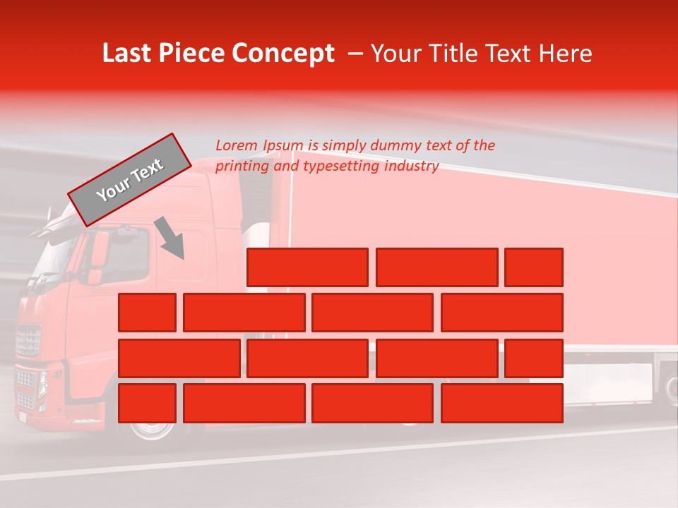 Semi Speed Transporter PowerPoint Template