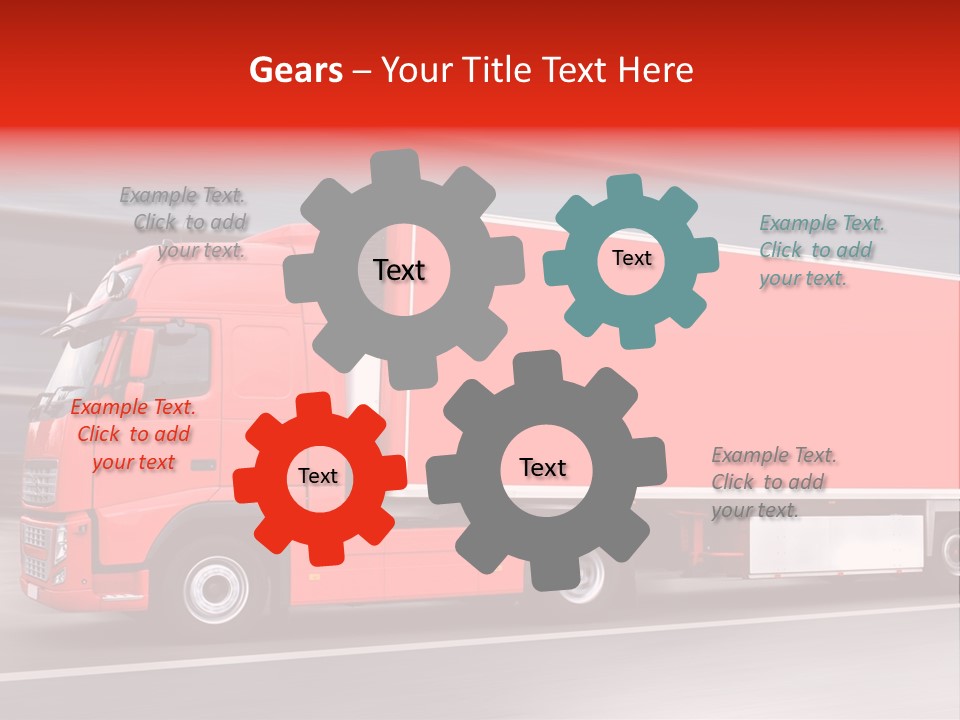 Semi Speed Transporter PowerPoint Template