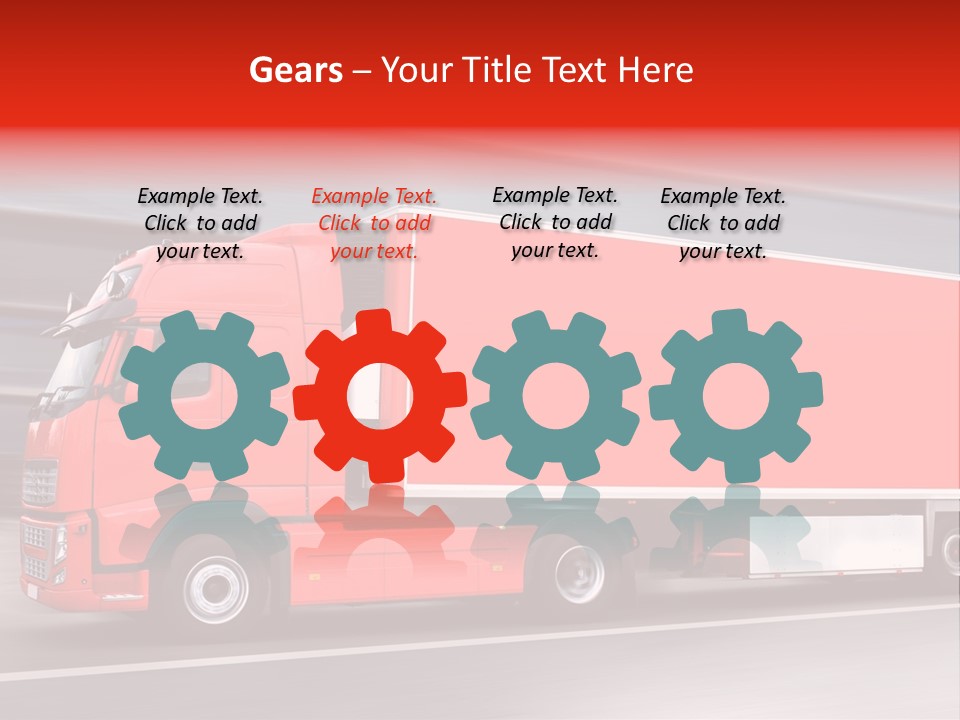 Semi Speed Transporter PowerPoint Template