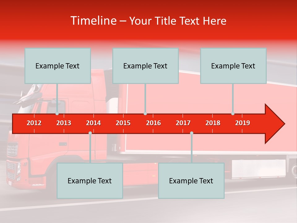 Semi Speed Transporter PowerPoint Template