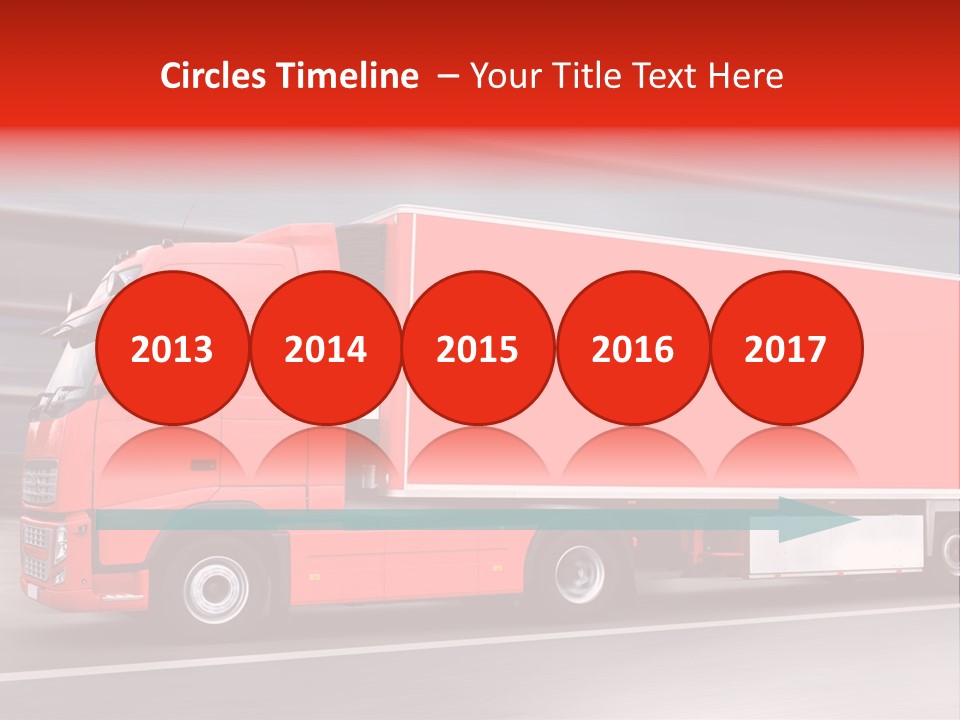 Semi Speed Transporter PowerPoint Template