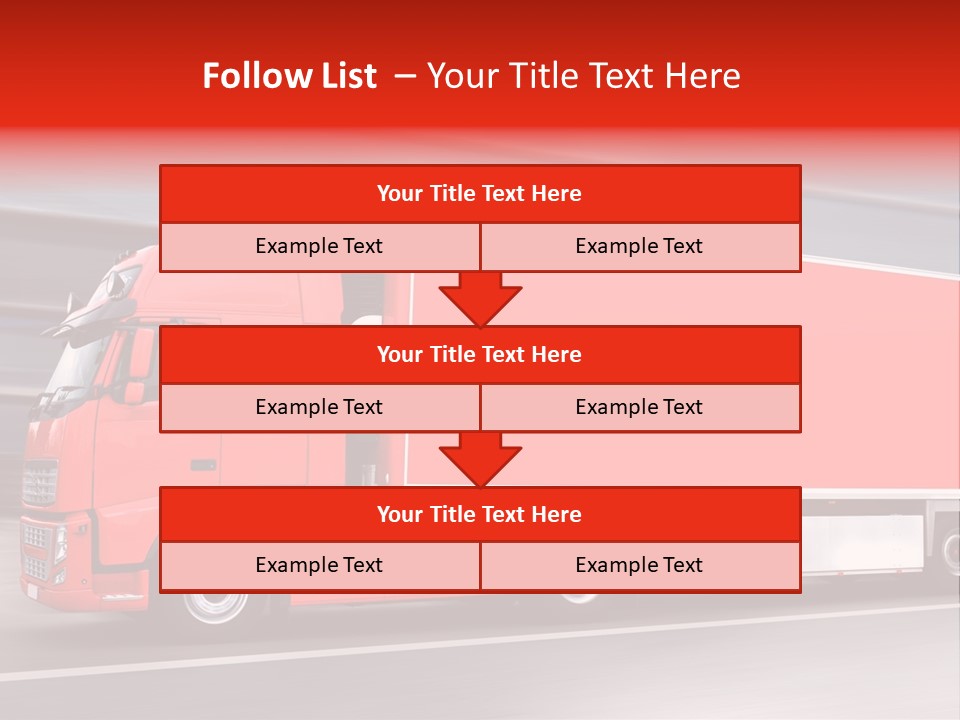 Semi Speed Transporter PowerPoint Template