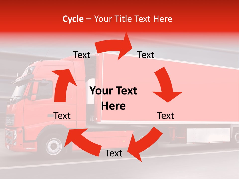 Semi Speed Transporter PowerPoint Template
