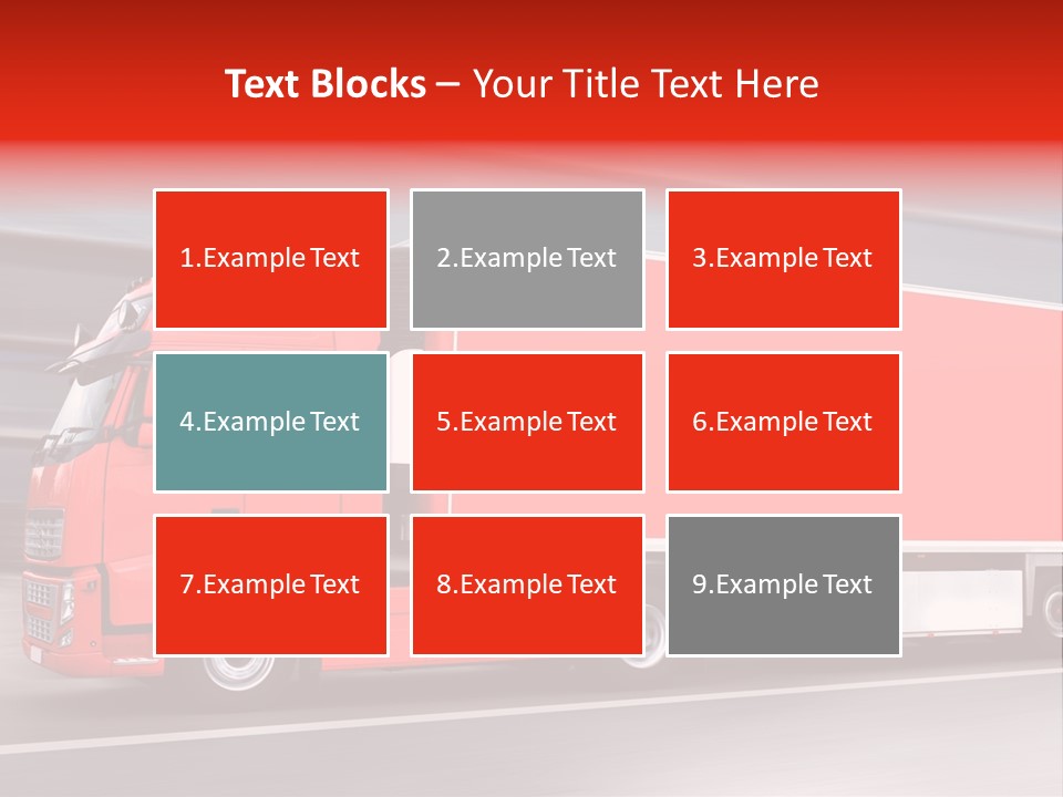 Semi Speed Transporter PowerPoint Template