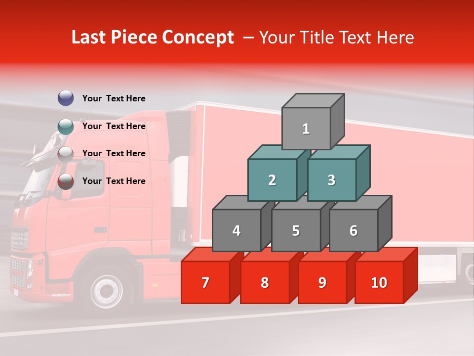 Semi Speed Transporter PowerPoint Template