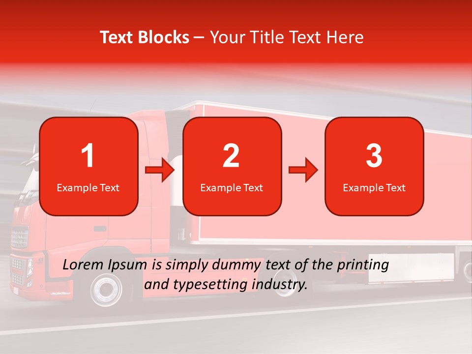 Semi Speed Transporter PowerPoint Template