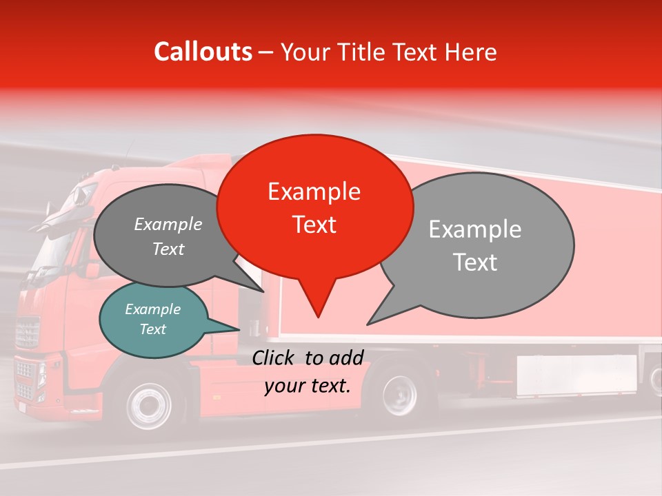 Semi Speed Transporter PowerPoint Template