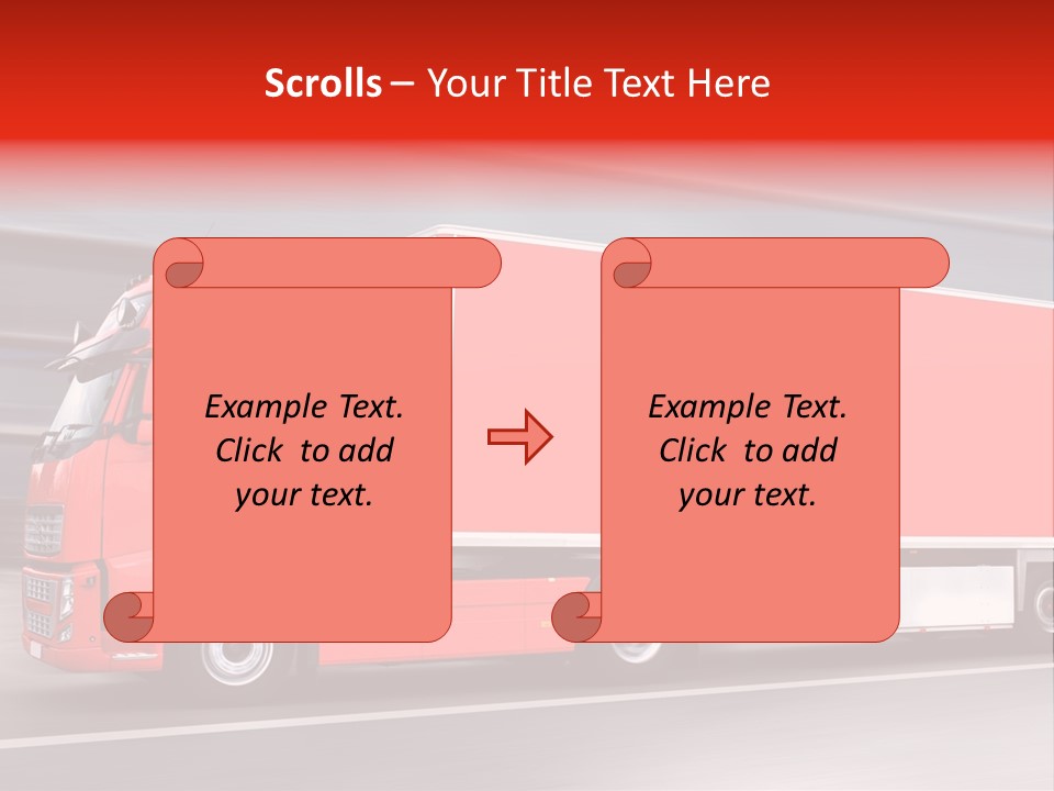 Semi Speed Transporter PowerPoint Template