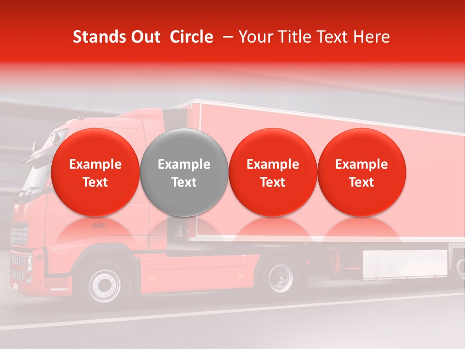 Semi Speed Transporter PowerPoint Template