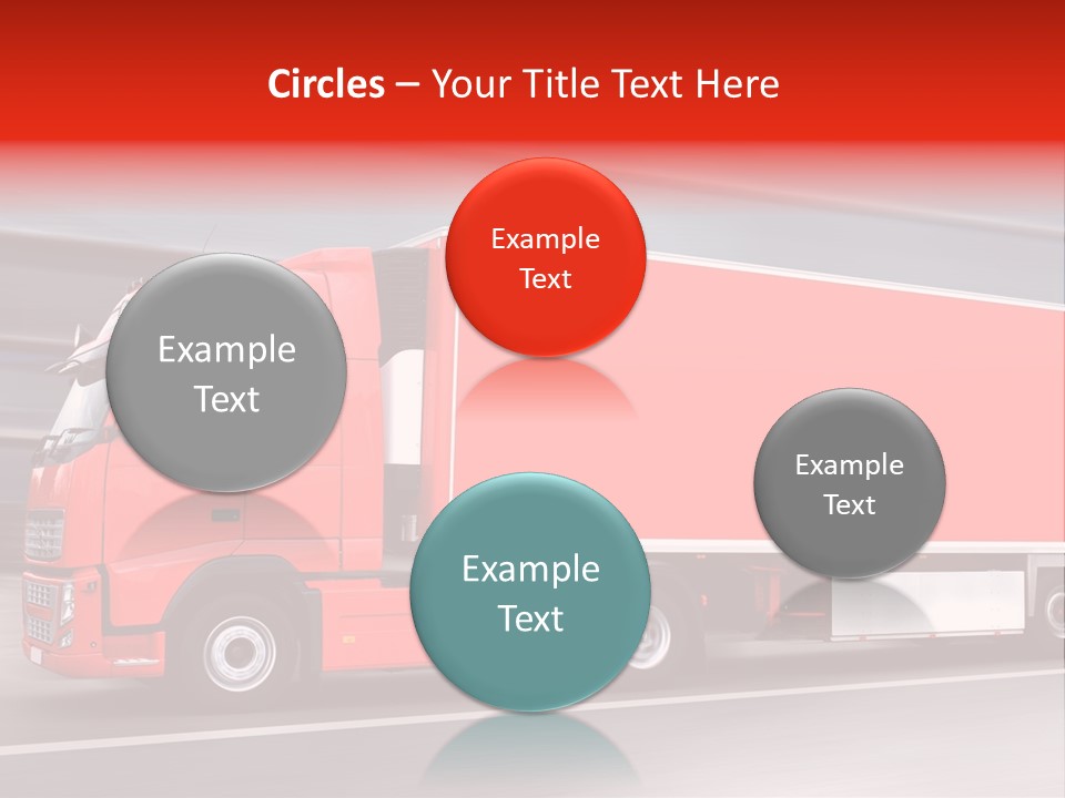 Semi Speed Transporter PowerPoint Template