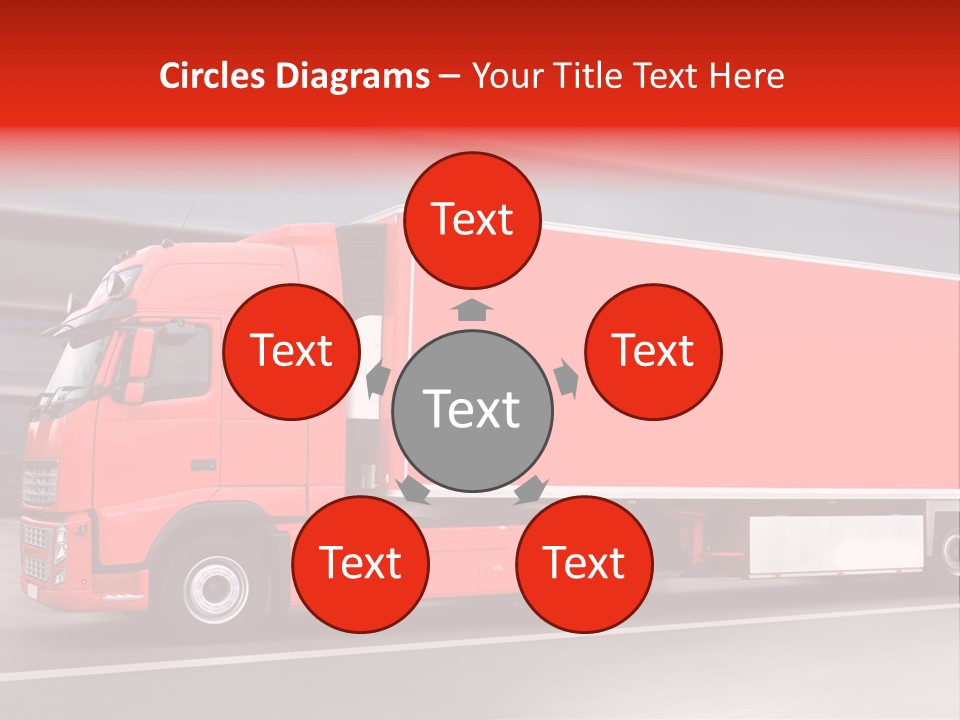 Semi Speed Transporter PowerPoint Template