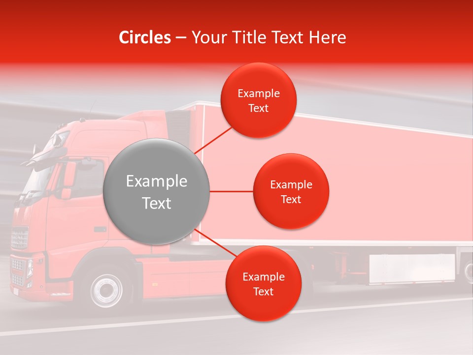 Semi Speed Transporter PowerPoint Template
