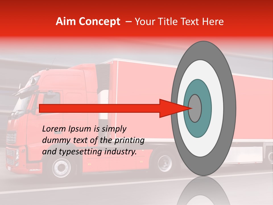 Semi Speed Transporter PowerPoint Template