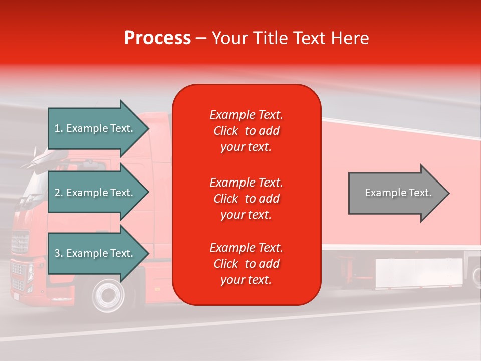 Semi Speed Transporter PowerPoint Template
