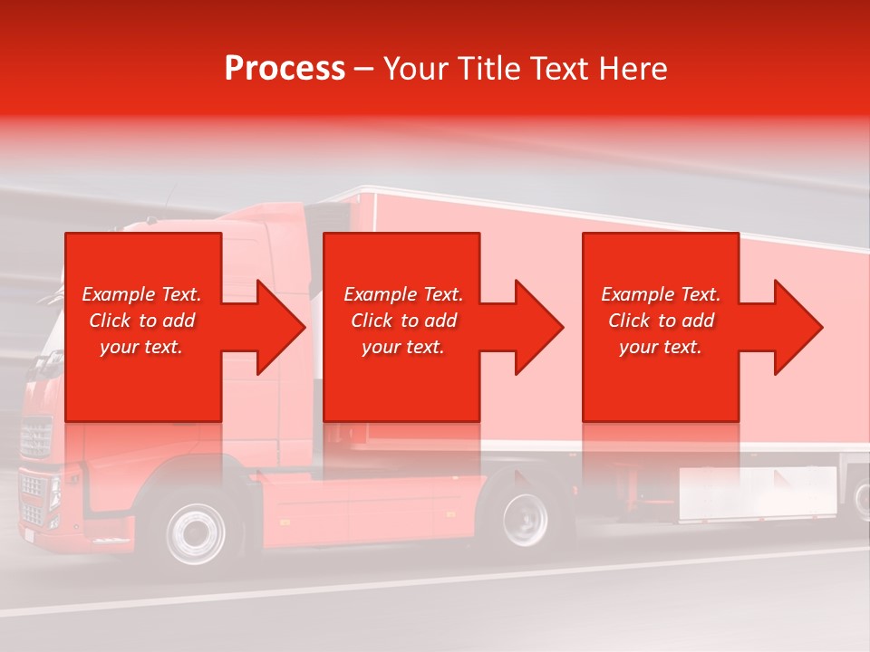 Semi Speed Transporter PowerPoint Template