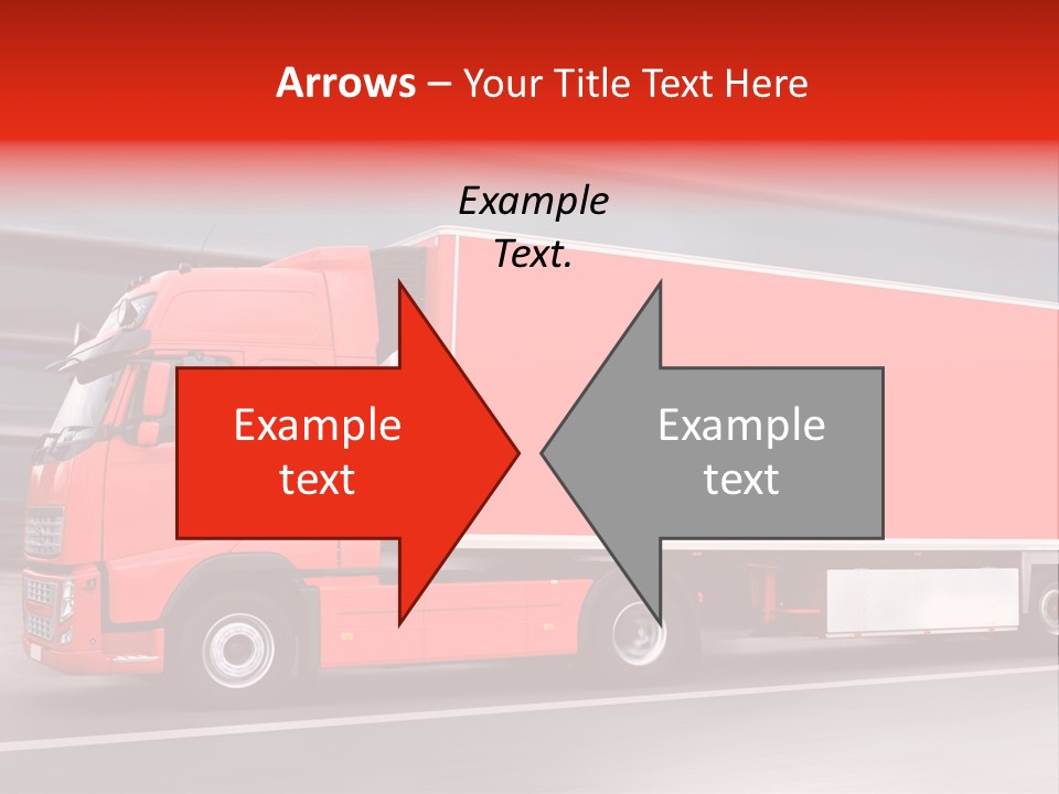 Semi Speed Transporter PowerPoint Template