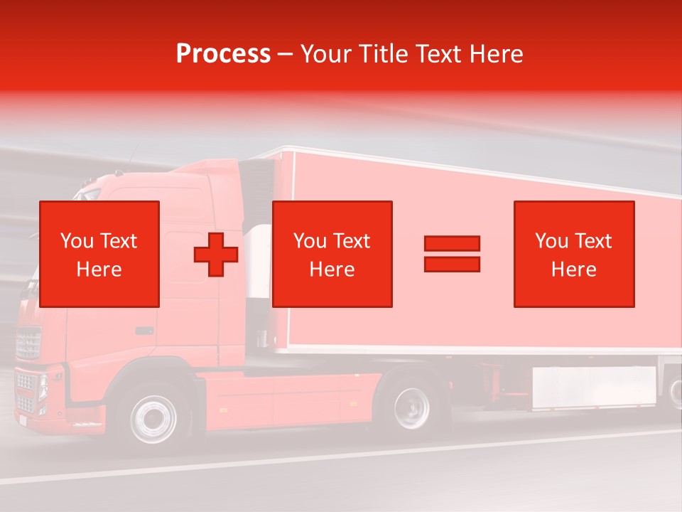 Semi Speed Transporter PowerPoint Template