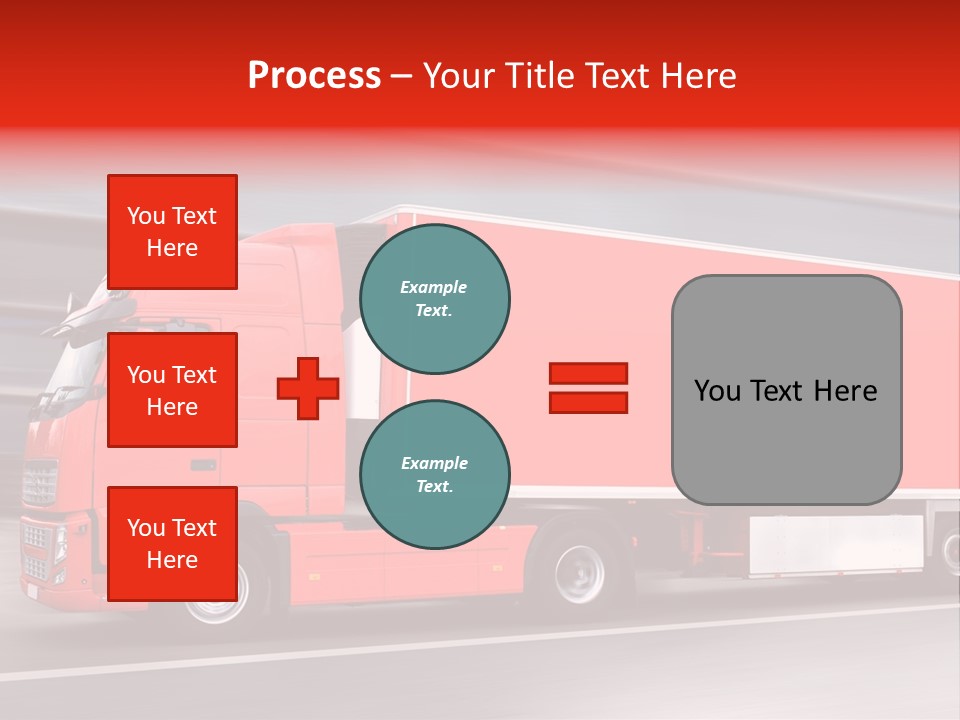 Semi Speed Transporter PowerPoint Template