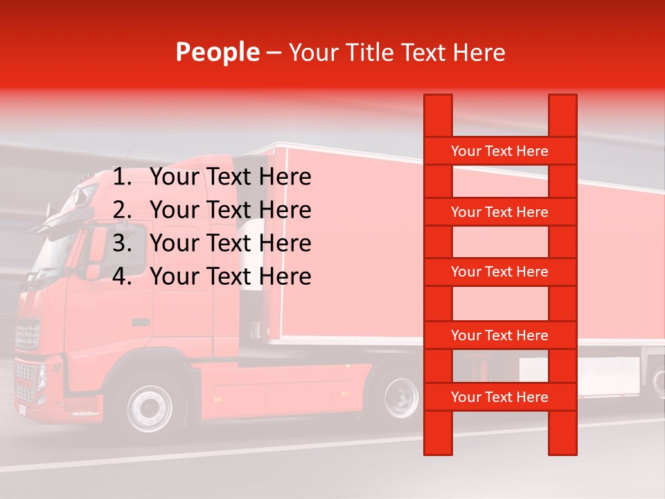 Semi Speed Transporter PowerPoint Template