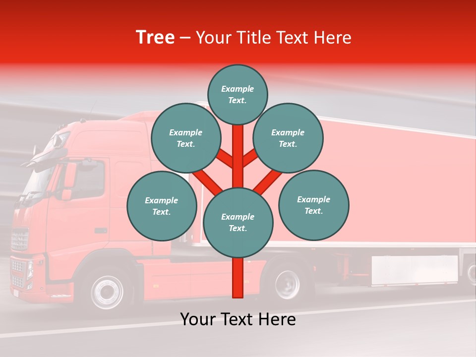 Semi Speed Transporter PowerPoint Template