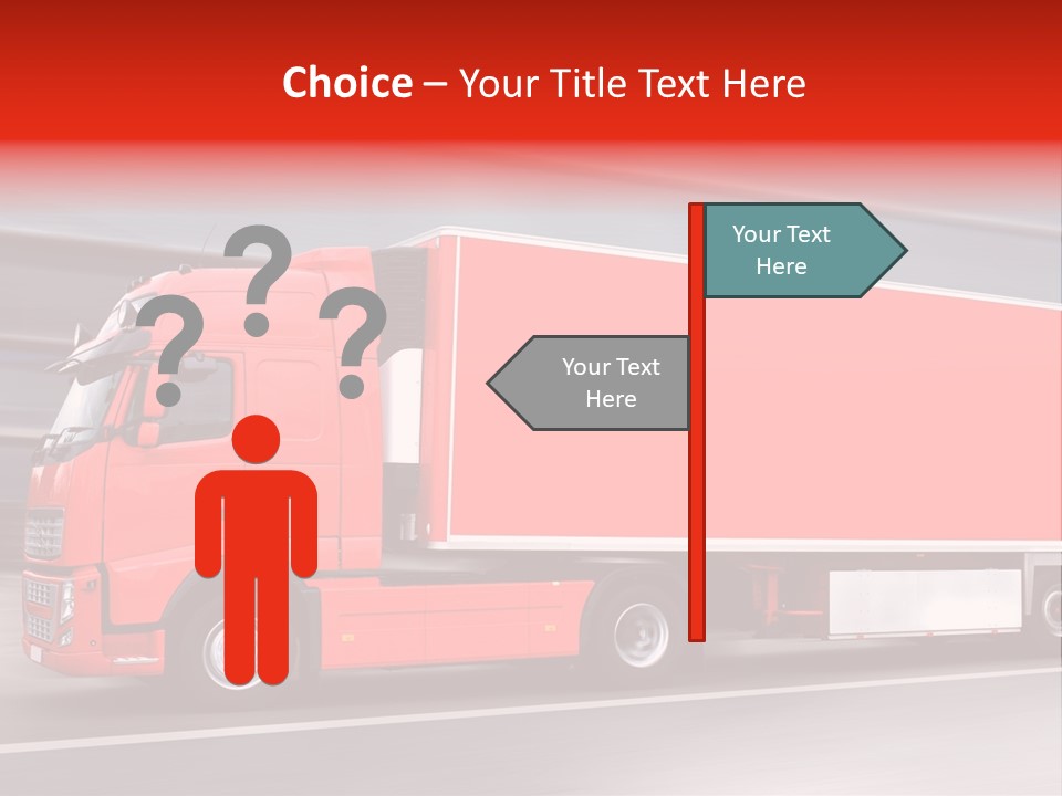 Semi Speed Transporter PowerPoint Template