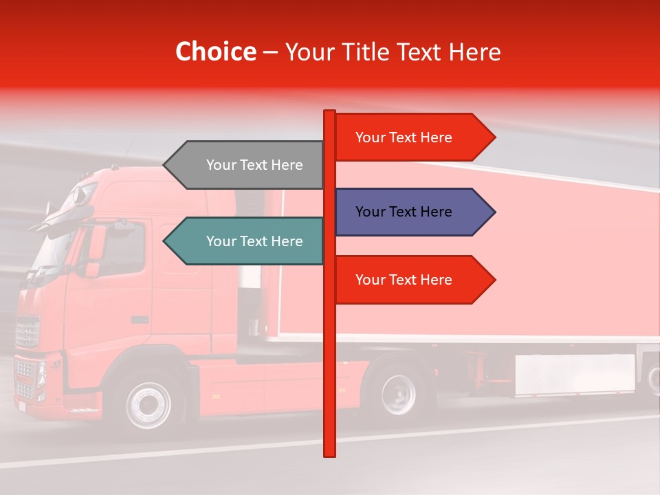 Semi Speed Transporter PowerPoint Template