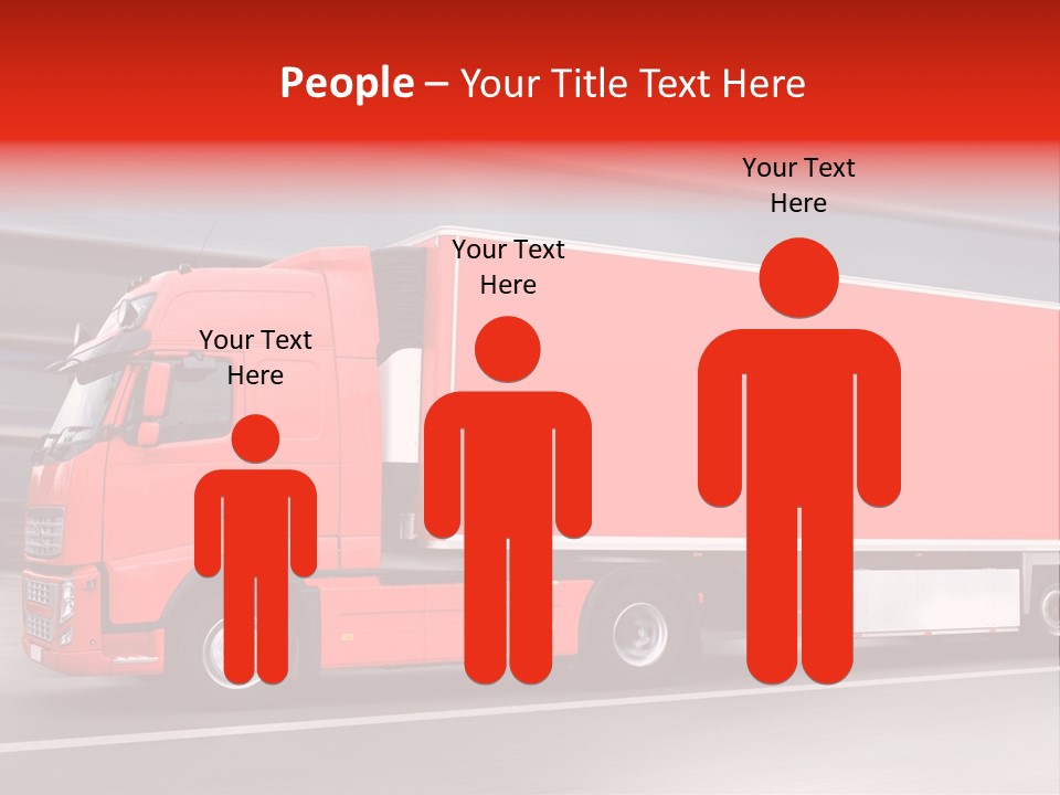 Semi Speed Transporter PowerPoint Template