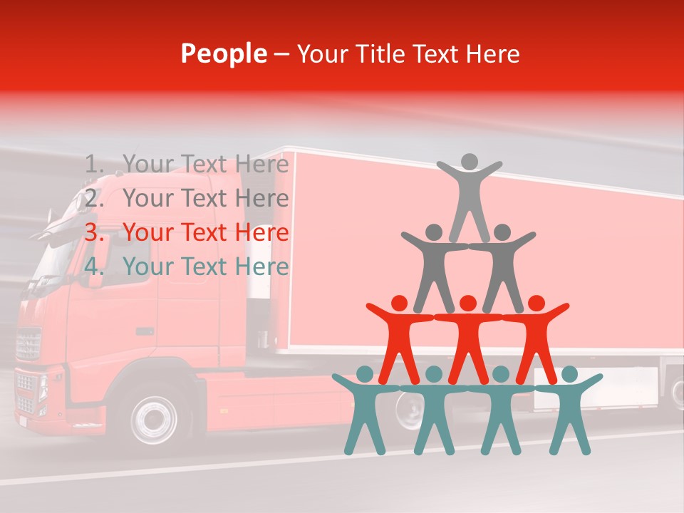 Semi Speed Transporter PowerPoint Template