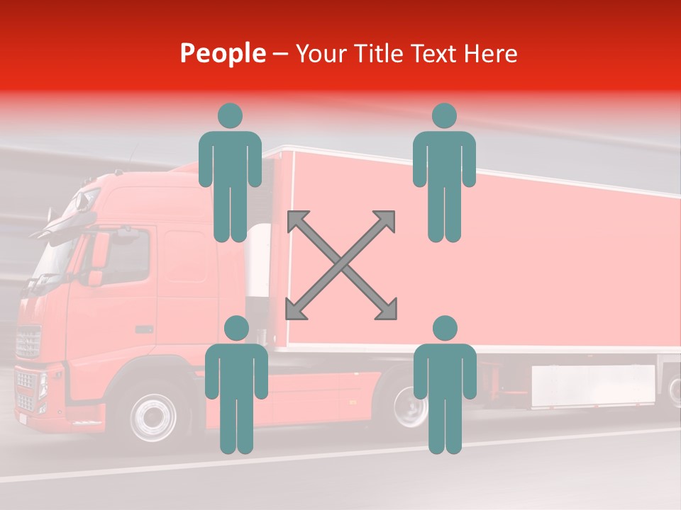 Semi Speed Transporter PowerPoint Template