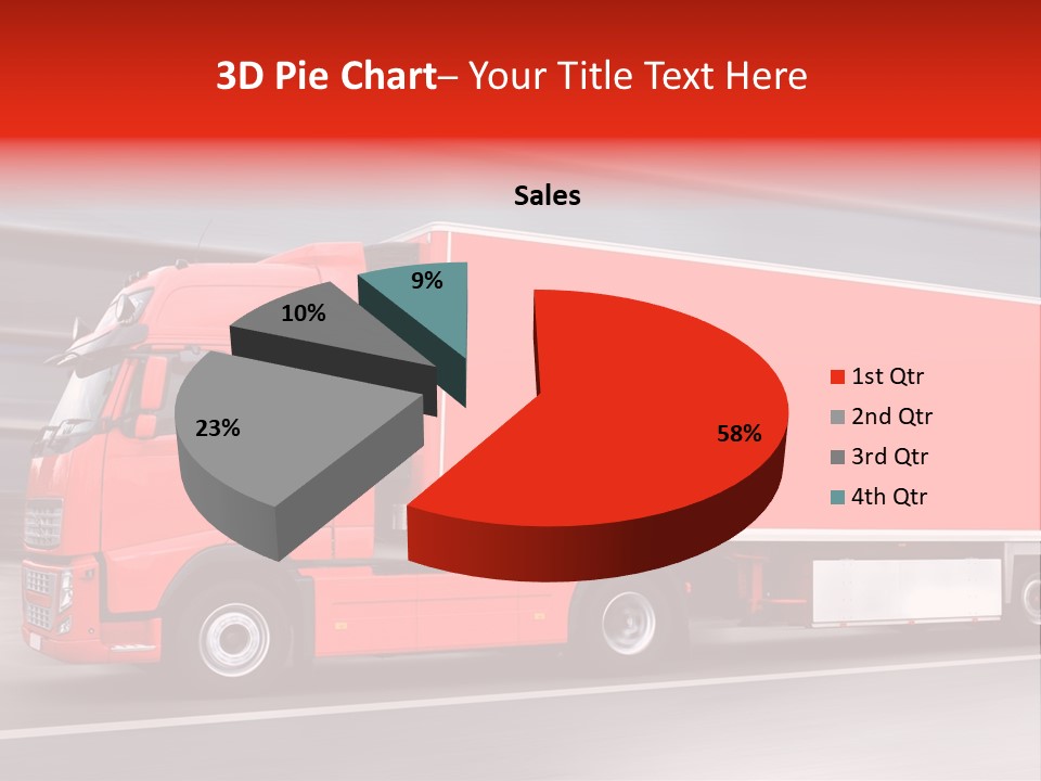 Semi Speed Transporter PowerPoint Template