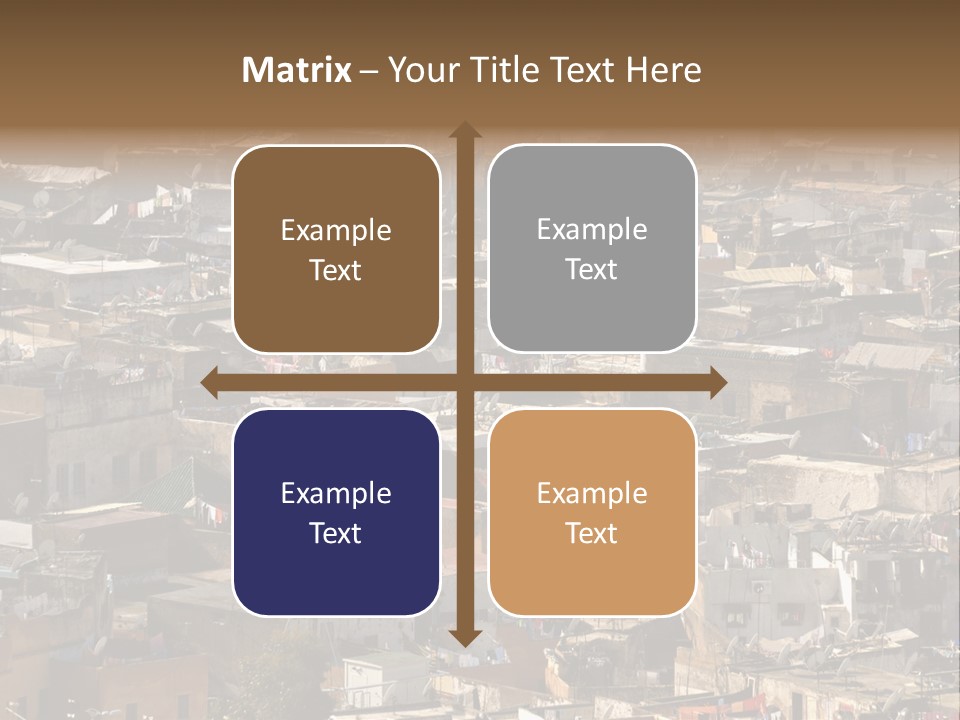 Buildings Morocco Poor PowerPoint Template