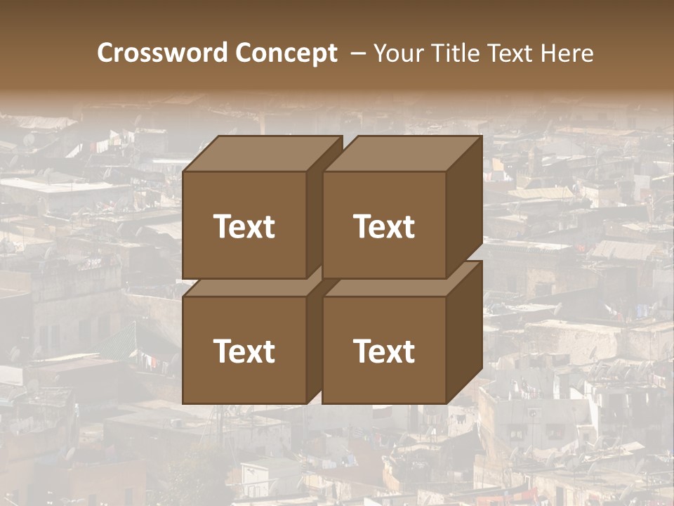 Buildings Morocco Poor PowerPoint Template