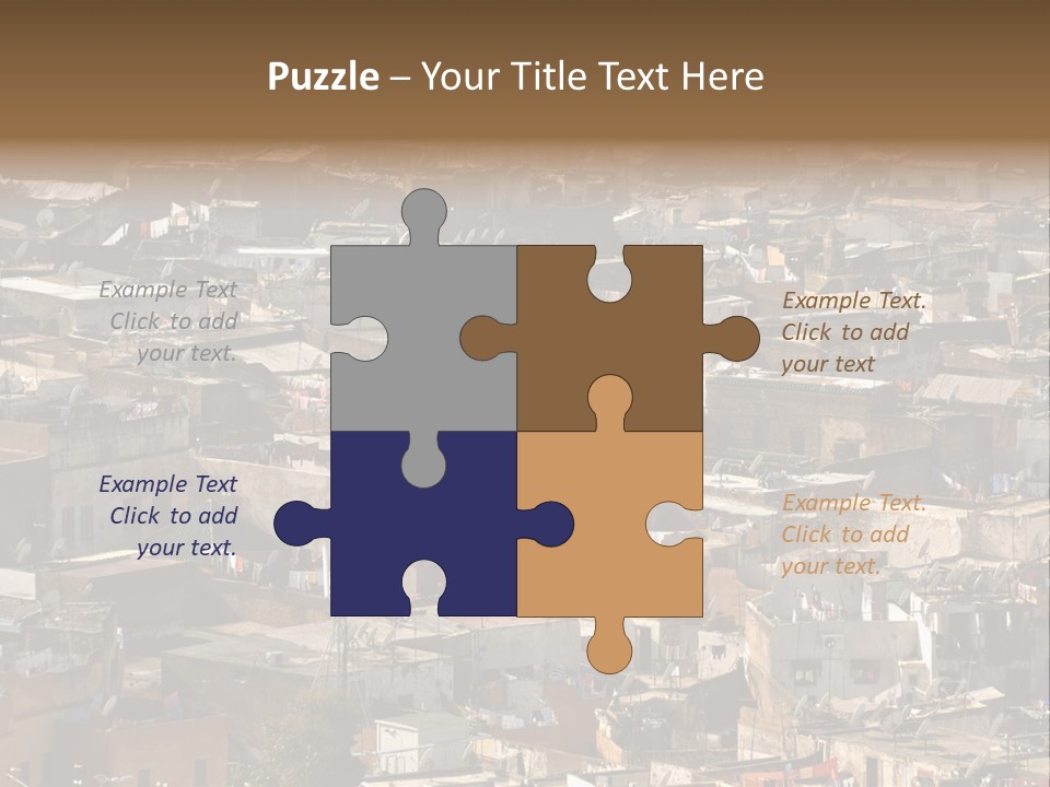 Buildings Morocco Poor PowerPoint Template