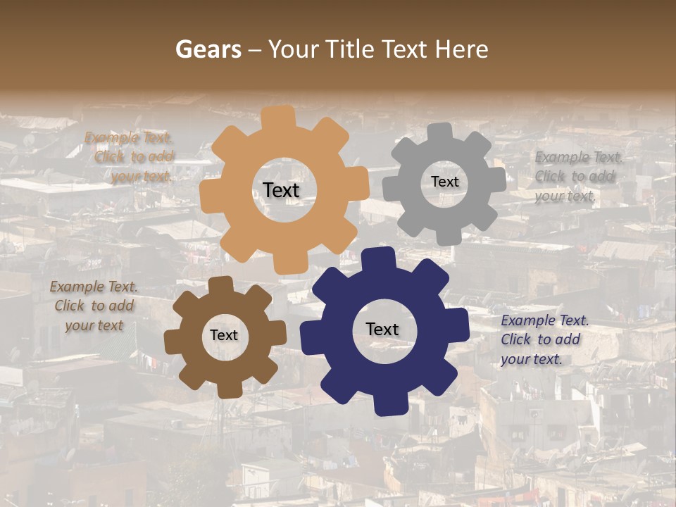 Buildings Morocco Poor PowerPoint Template