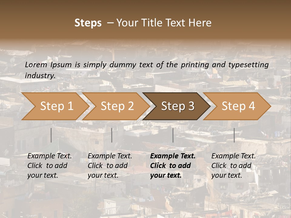 Buildings Morocco Poor PowerPoint Template