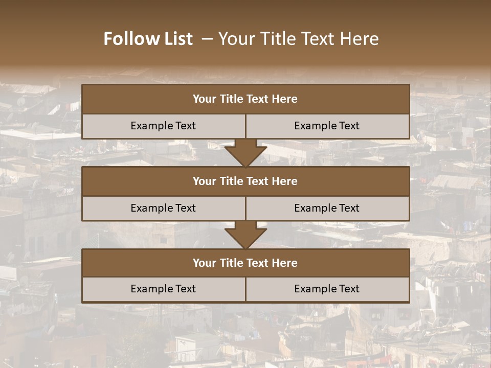 Buildings Morocco Poor PowerPoint Template
