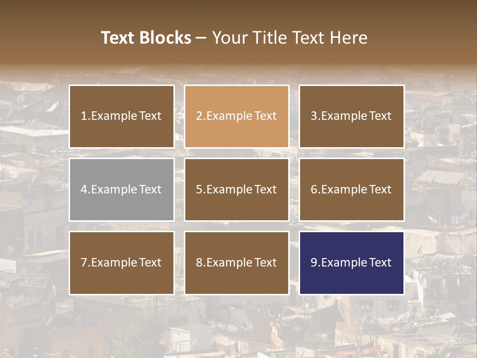 Buildings Morocco Poor PowerPoint Template