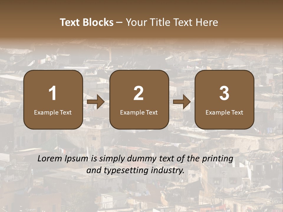 Buildings Morocco Poor PowerPoint Template