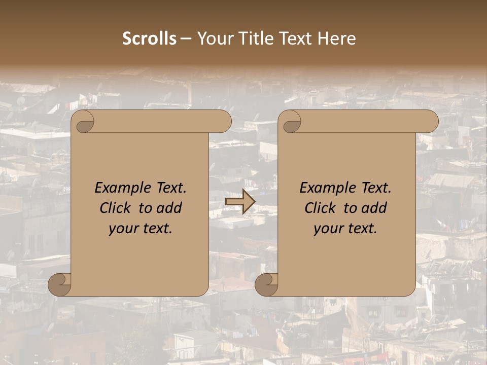 Buildings Morocco Poor PowerPoint Template