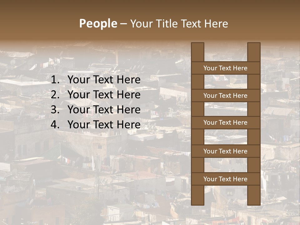 Buildings Morocco Poor PowerPoint Template