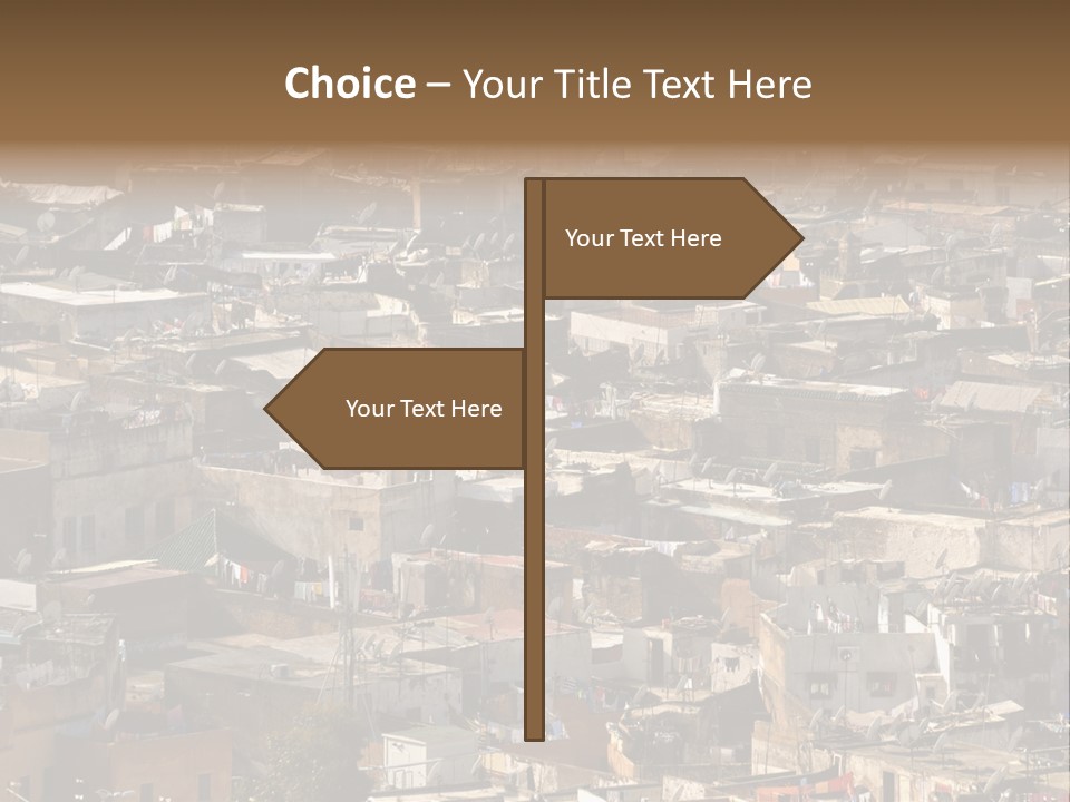 Buildings Morocco Poor PowerPoint Template